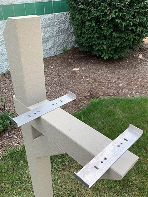 metal mailbox bracket|extra large mailbox mounting board.